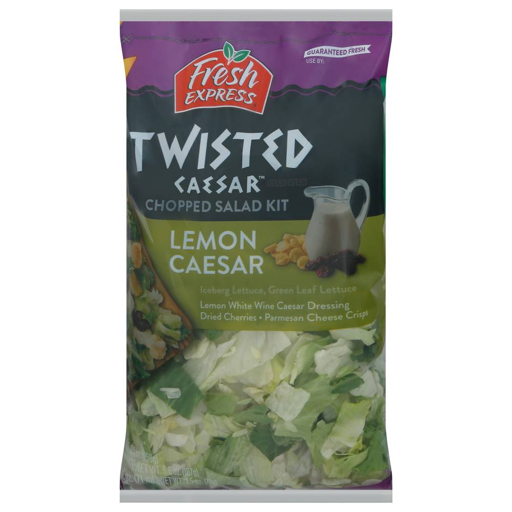 Fresh Express Twisted Caesar Chopped Salad Kit, Lemon (9.1 oz)