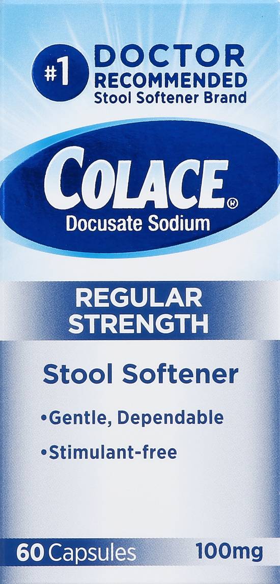 Colace Regular Strength Stool Softener Laxative