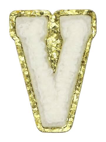 1.5" White Chenille Patch By Make Market
