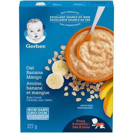 Gerber Oat With Banana & Mango Baby Cereal (227 g)