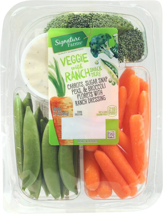 Signature Farms Veggie With Ranch Snack Tray (6.5 oz)