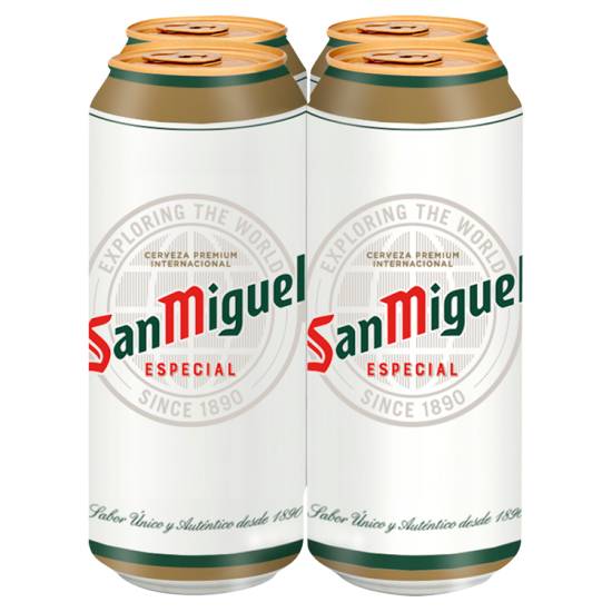 San Miguel Premium Lager Beer (4 pack, 440 ml)