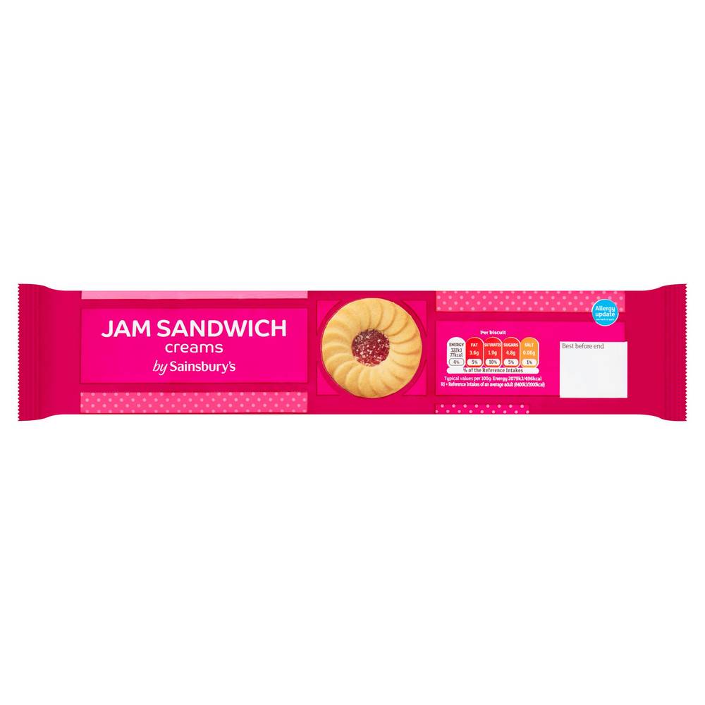 Sainsbury's Jam Sandwich Cream Biscuits 150g