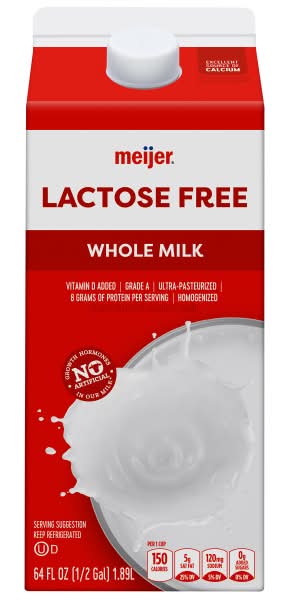 Meijer Lactose Free Whole Milk (1.89 L)