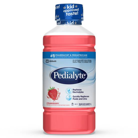 Pedialyte Electrolyte Ready-to-Drink Solution Strawberry (33.8 oz)
