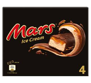 Mars Chocolate Caramel Ice Cream Bars 4pk (4 x 40g)