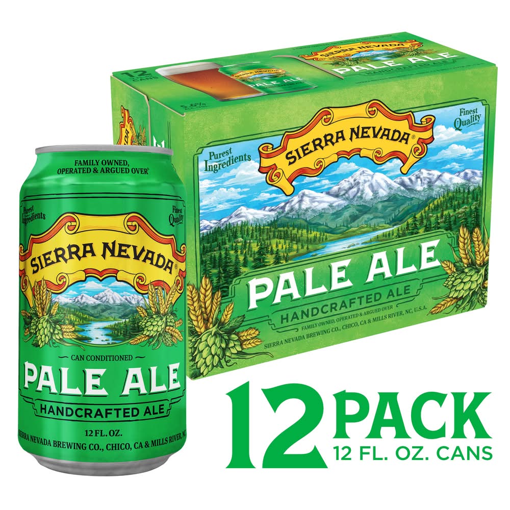 Sierra Nevada Handcrafted Pale Ale Beer (12 x 12 fl oz)