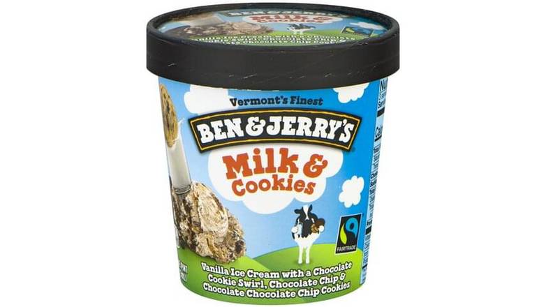 Ben & Jerrys Milk & Cookies Ice Cream