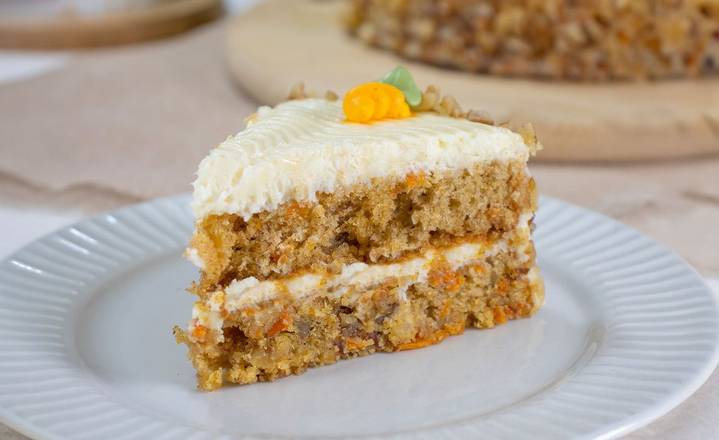 Rebanada Pastel De Zanahoria