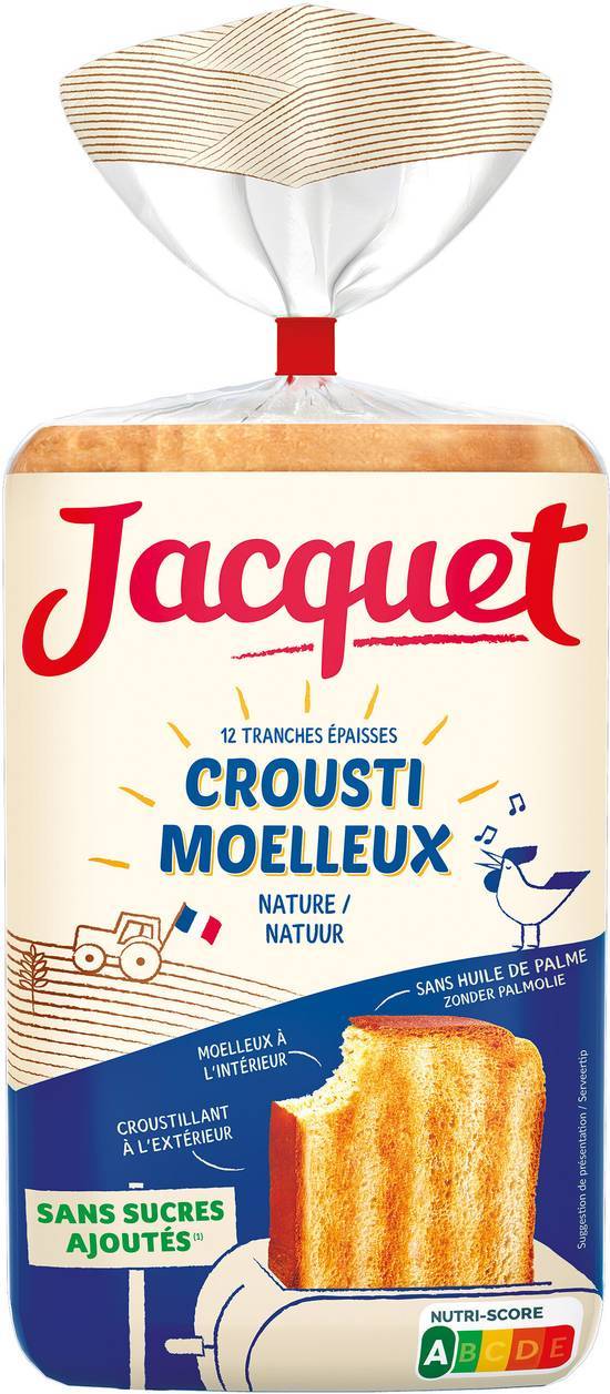Jacquet - Pain de mie nature moelleux (730g)