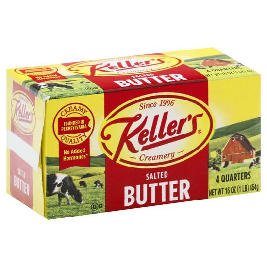 Kellers Creamery Salted Butter (4 ct)