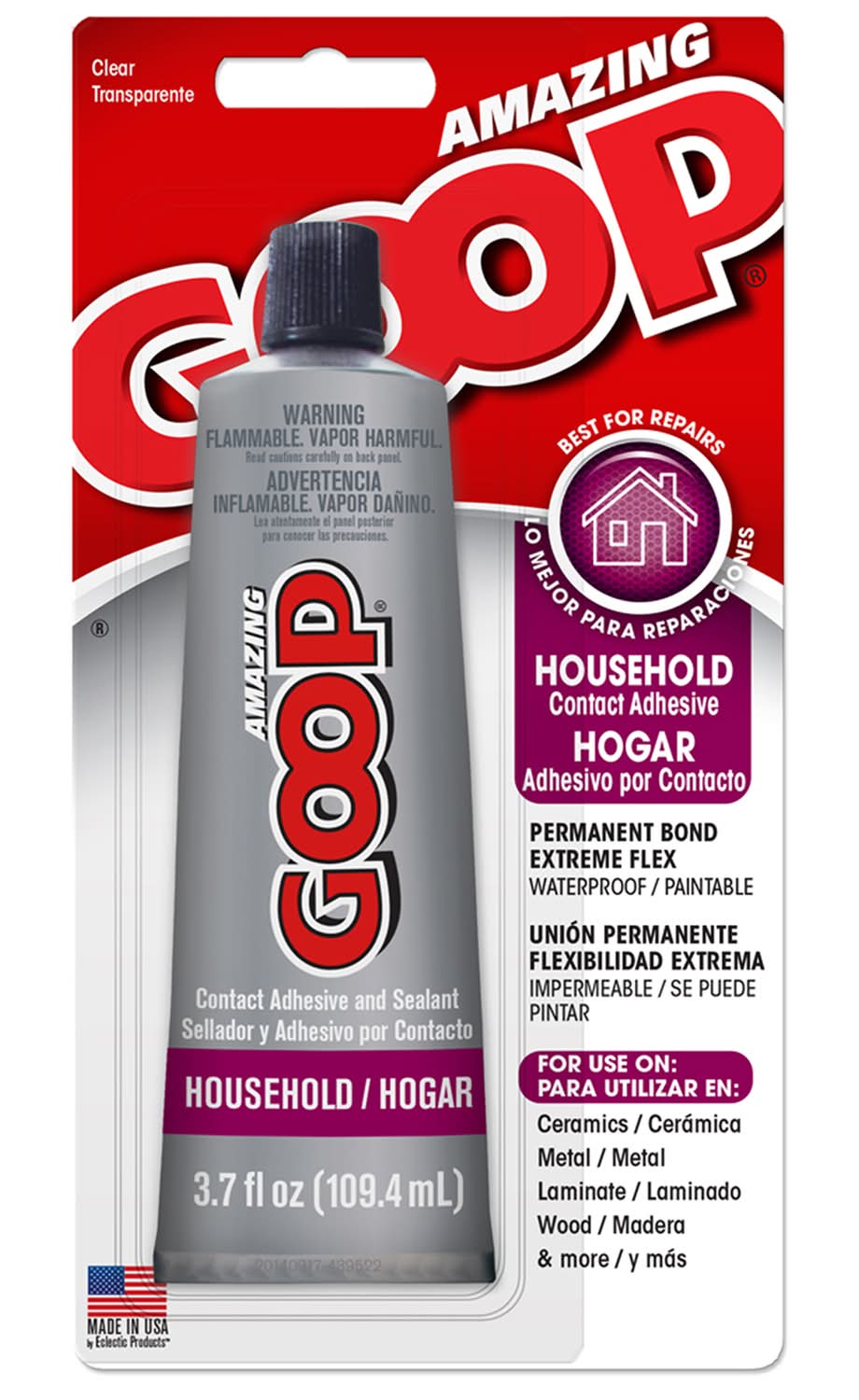 Amazing Goop High Strength Clear Ceramic Adhesive 3.7 Oz