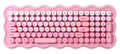 IJoy Wavy Sync Wireless Keyboard, Pink