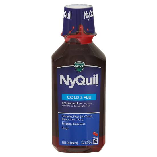 Vicks Nyquil Cold & Flu Acetominophen Liquid
