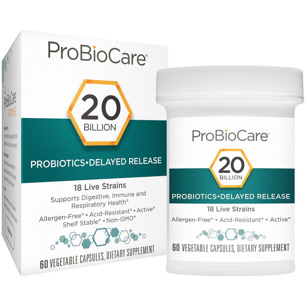 Probiocare Probiotic 20 Billion - (60 Vegetarian Capsules)
