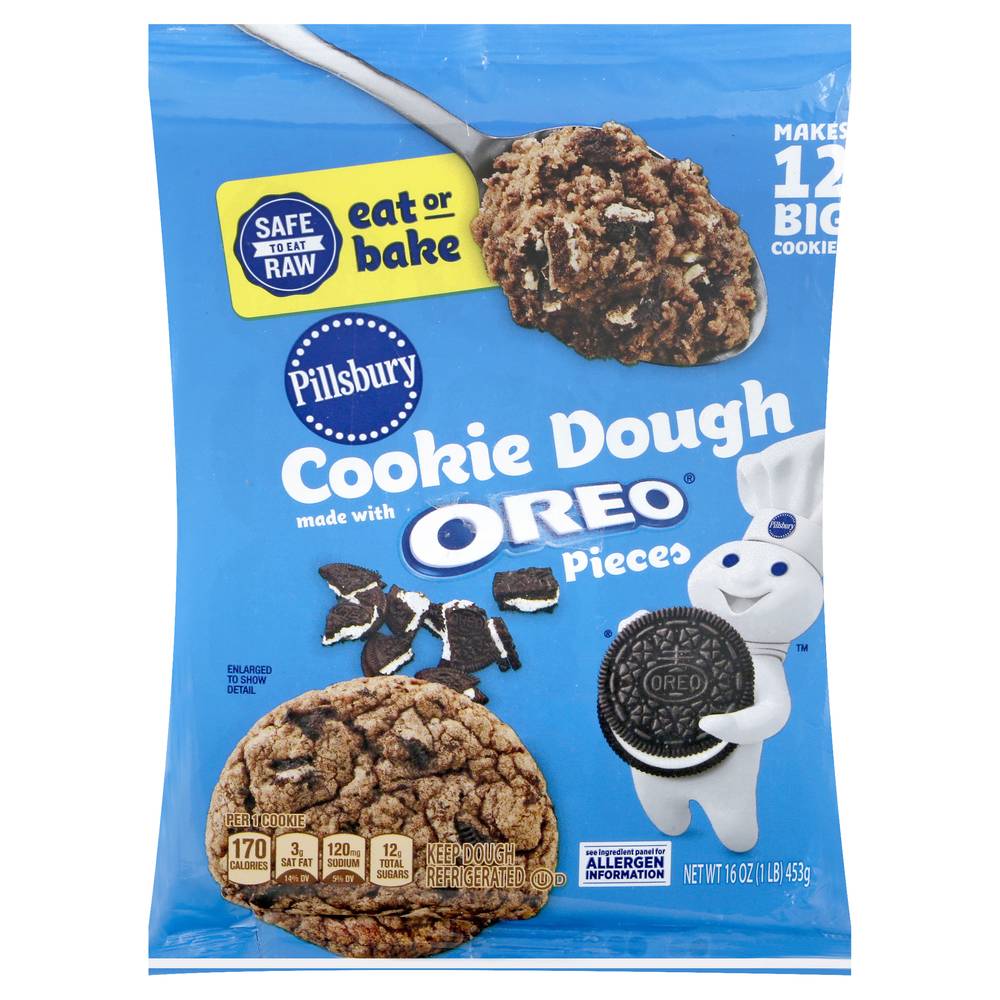 Pillsbury Oreo Pieces Cookie Dough (1 lbs, 12 ct)