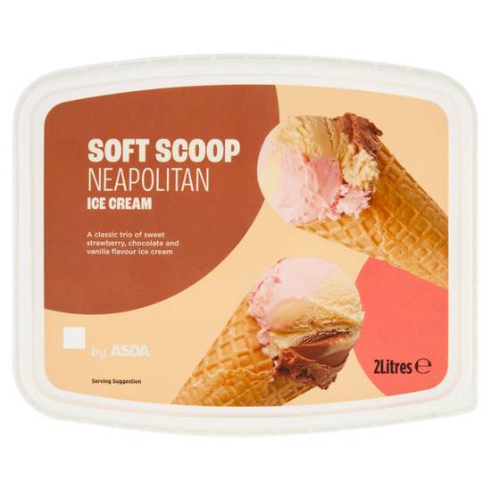 ASDA Neapolitan Soft Scoop Ice Cream