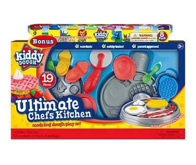 Kiddy Dough Ultimate Chefs Kitchen Play Set (8 ct)