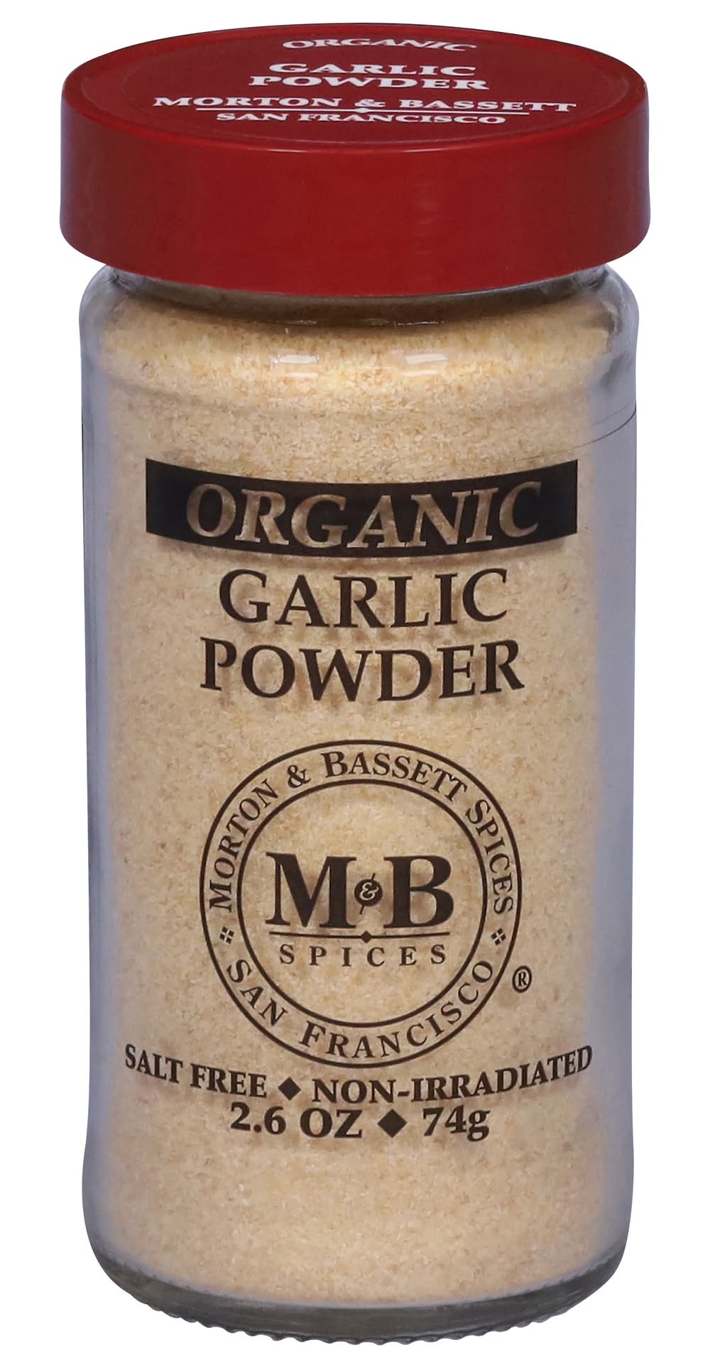 Morton & Bassett Organic Garlic Powder (2.6 oz)