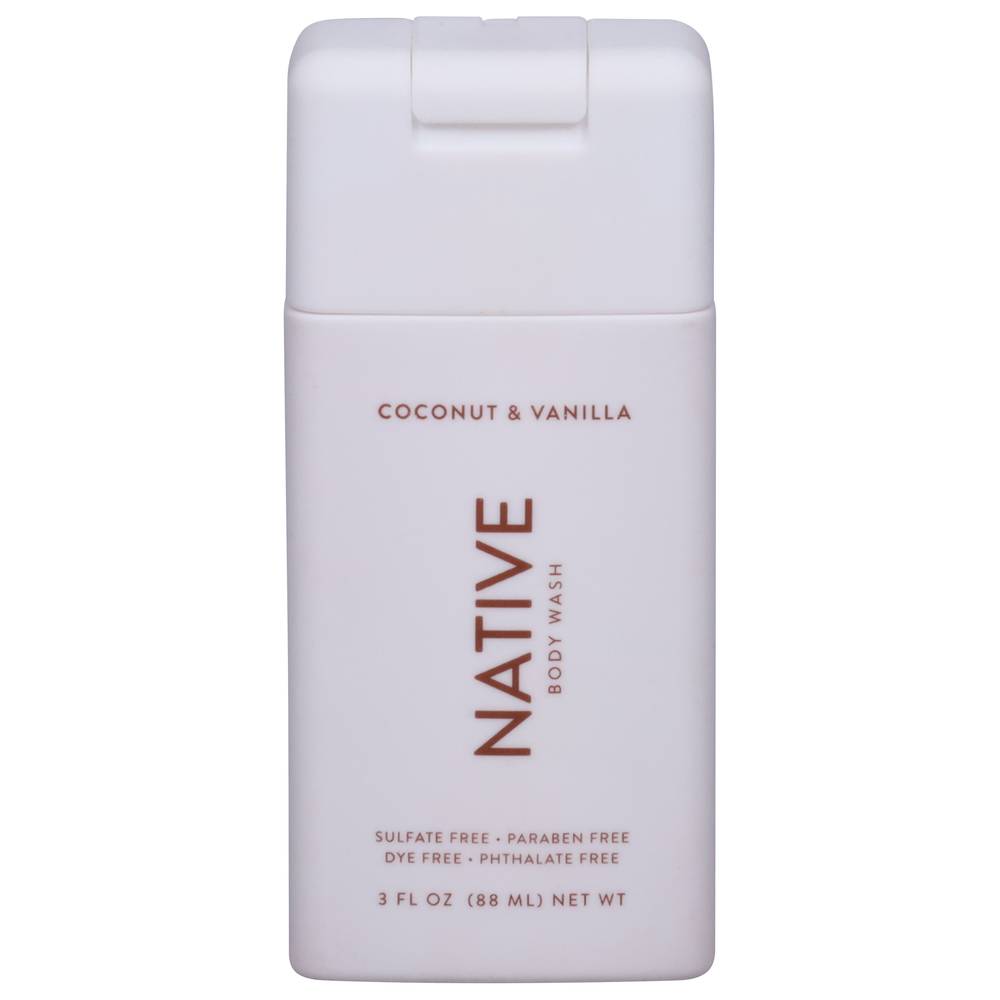 Native Body Wash, Coconut - Vanilla