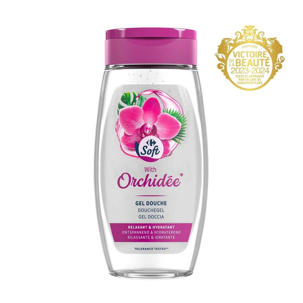 Carrefour - Gel douche orchidée