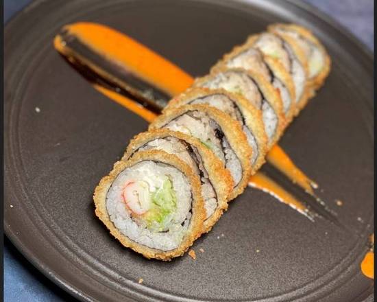 Order Crunchy California Roll (8 pcs) food online from Sushi Train store, Romeoville on bringmethat.com