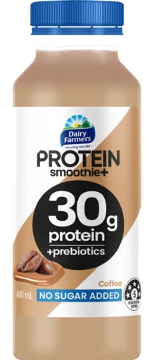 Dairy Farmers No Sugar Added Protein Smoothie, Coffee (400mL)