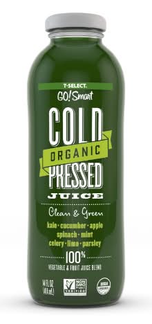 7-Select Organic Clean & Green Cold Pressed Juice (14 fl oz)