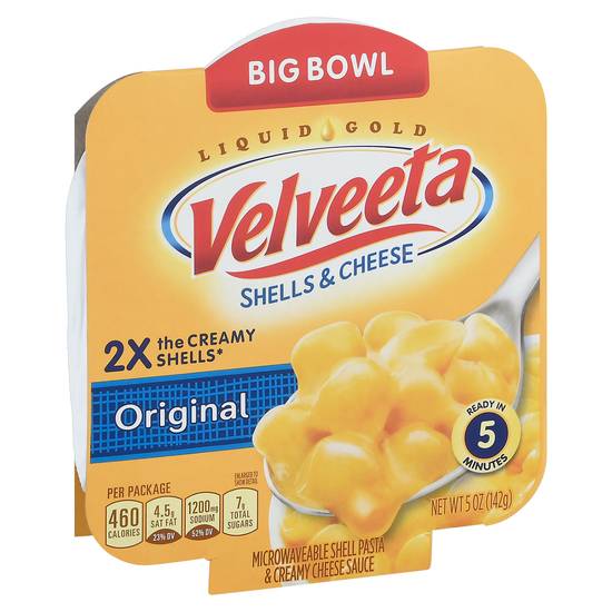 Velveeta Big Bowl Original Shells & Creamy Cheese Sauce