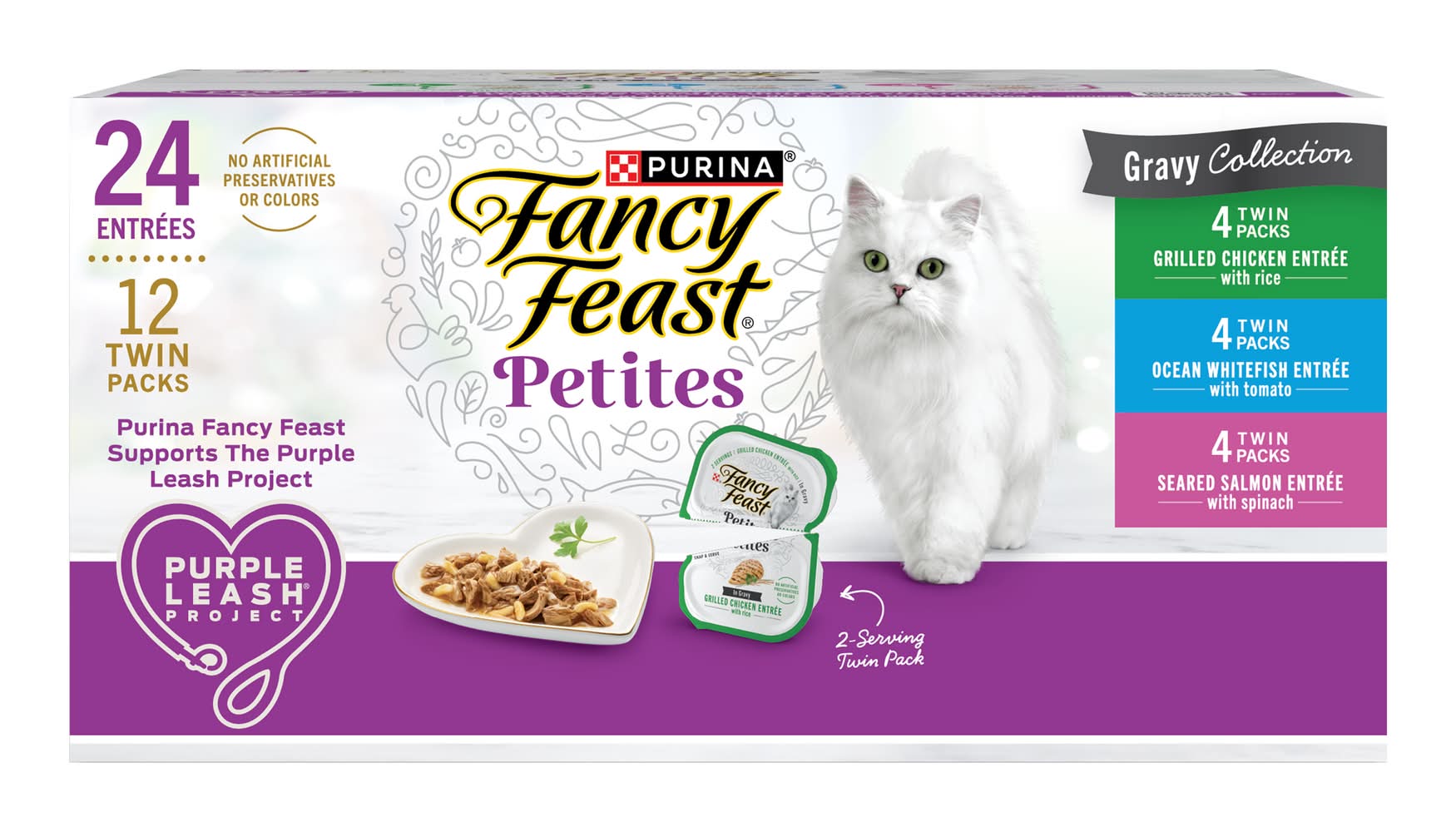Purina Fancy Feast Petites in Gravy Collection Gourmet Cat Food (12 x 2.8 oz)