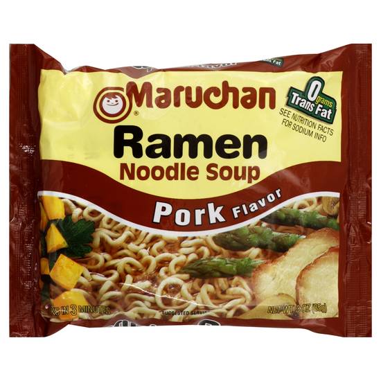 Maruchan Pork Flavor Ramen Noodle Soup (3 oz)