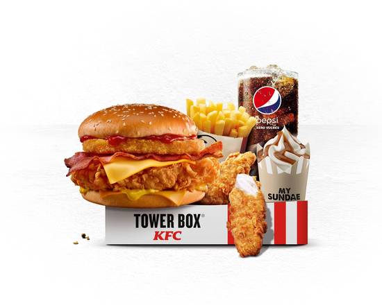MENU TOWER® BOX CHEESE & BACON