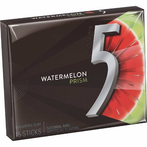 5 Gum Prism Watermelon 15 Count