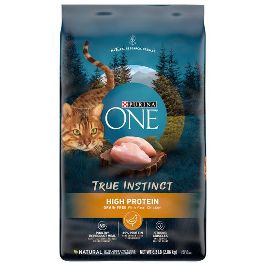 Purina One True Instinct High Protein Dry Cat Food (6.3 lbs)