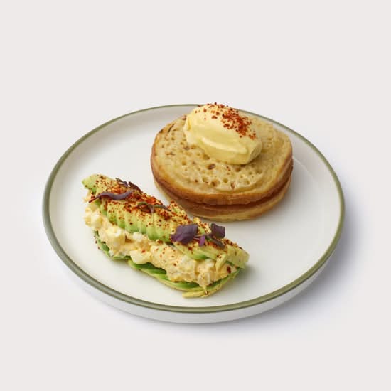 Avocado on Crumpet