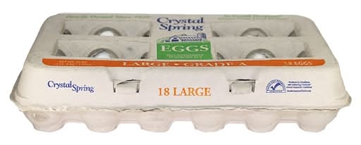 Crystal Springs Grade a Eggs (18 ct)
