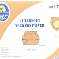 Sunset - #1 #TTGCK1 - Take-Out Container, Kraft - 450 ct (1X450|1 Unit per Case)