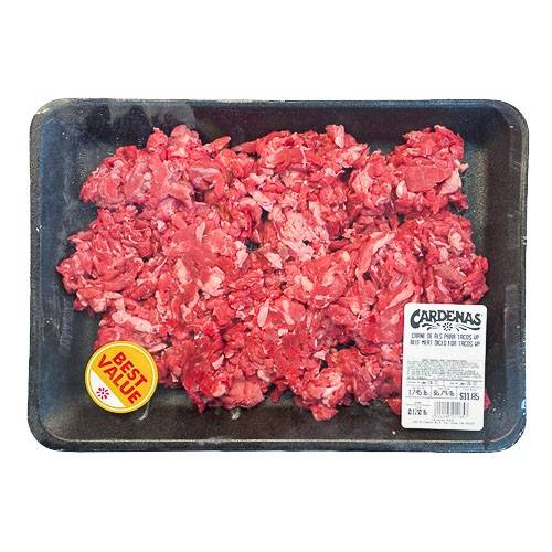 Cardenas Beef Meat Diced For Tacos Value pack (2 lbs)