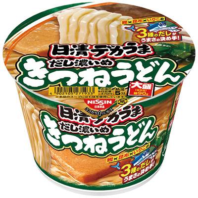 日清食品　デカうま　きつねうどんだし濃い��め　１０６ｇ