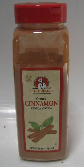 Chef's Quality - Ground Cinnamon - 1 lb Jar