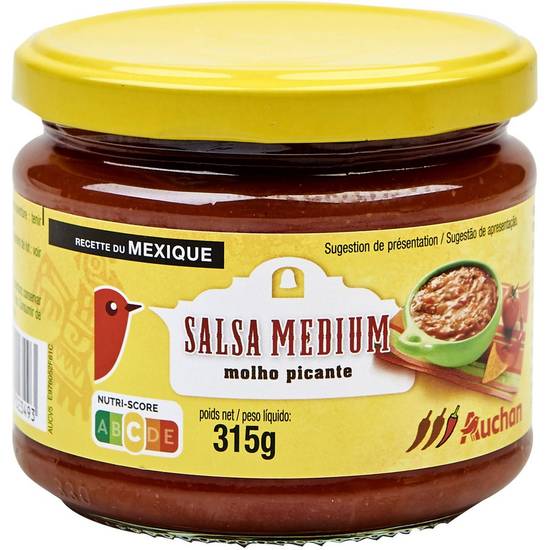 Sauce salsa medium AUCHAN 315g