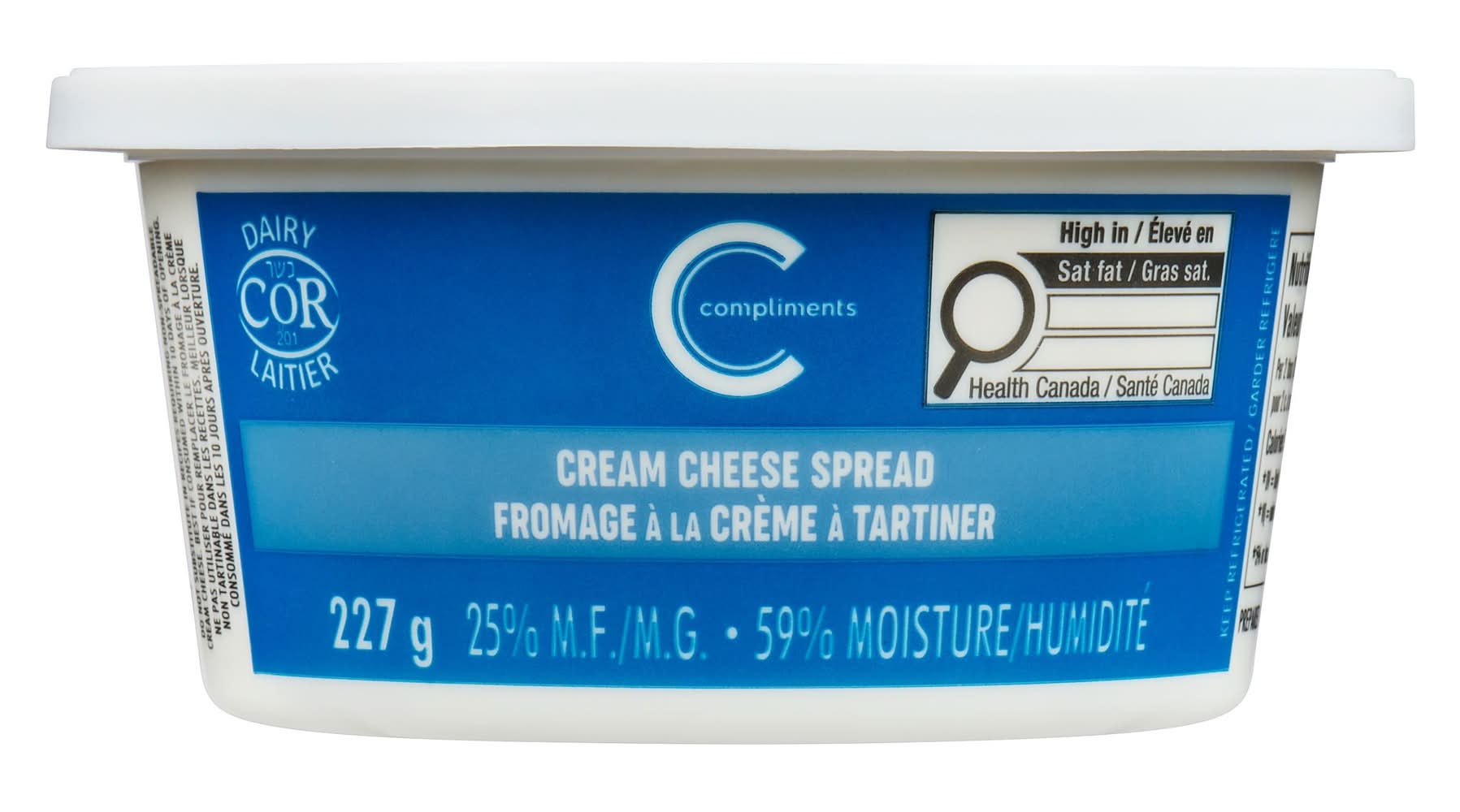 Compliments fromage à la crème original (227 g) - cream cheese original spread (227 g)
