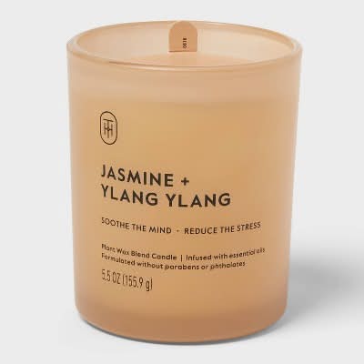 Threshold Glass Candle Jar, Jasmine-Ylang Ylang (5.5 oz)