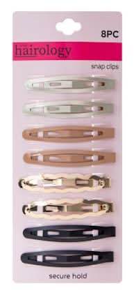 Mixed Color Snap Clips 8-Pack