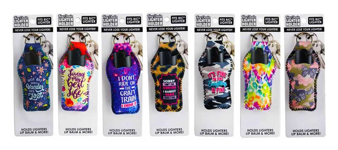 Smokezilla Neoprene Keychain Lighter Holder