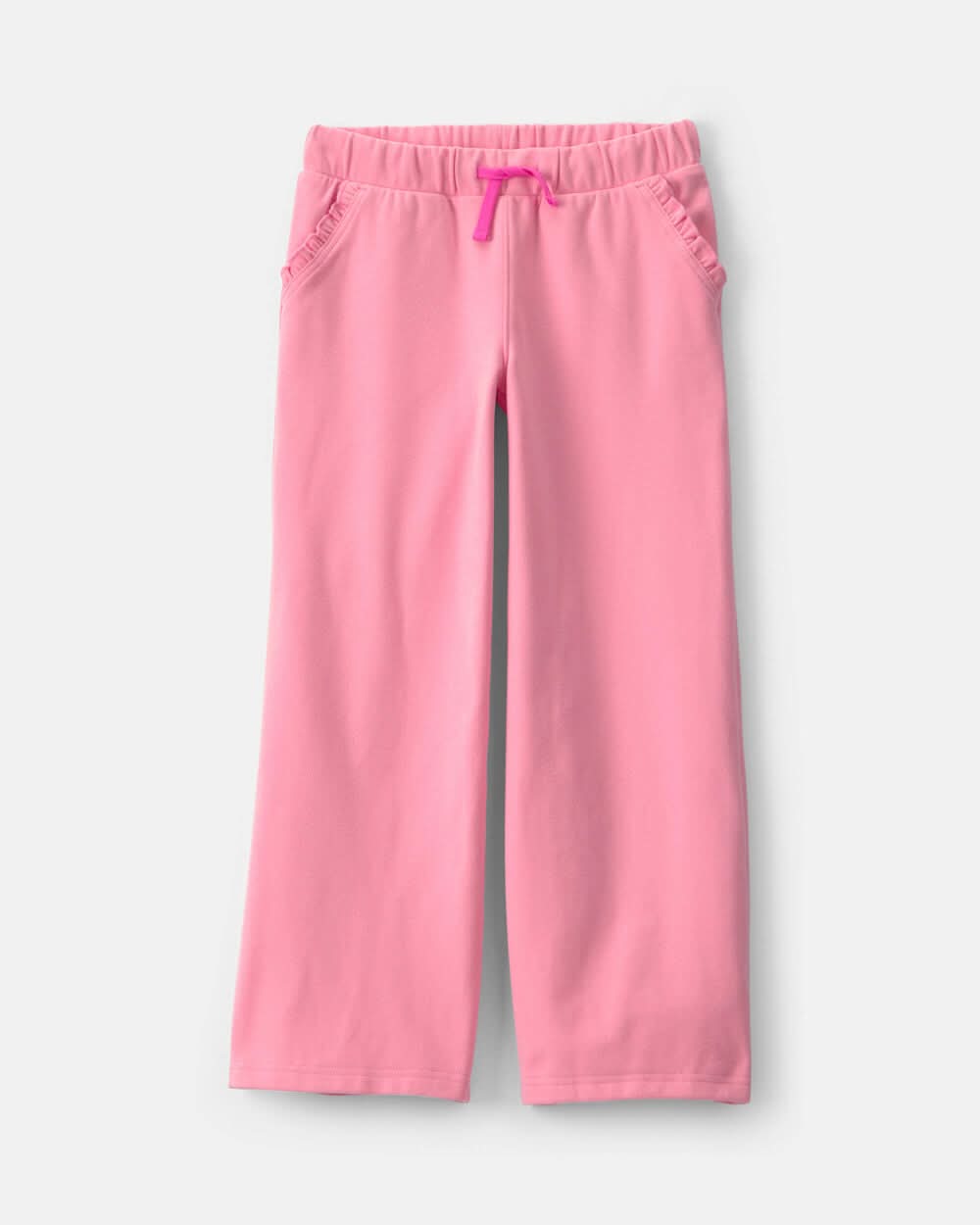 Girls Ribbed Pull-On Pants - Pink - 8