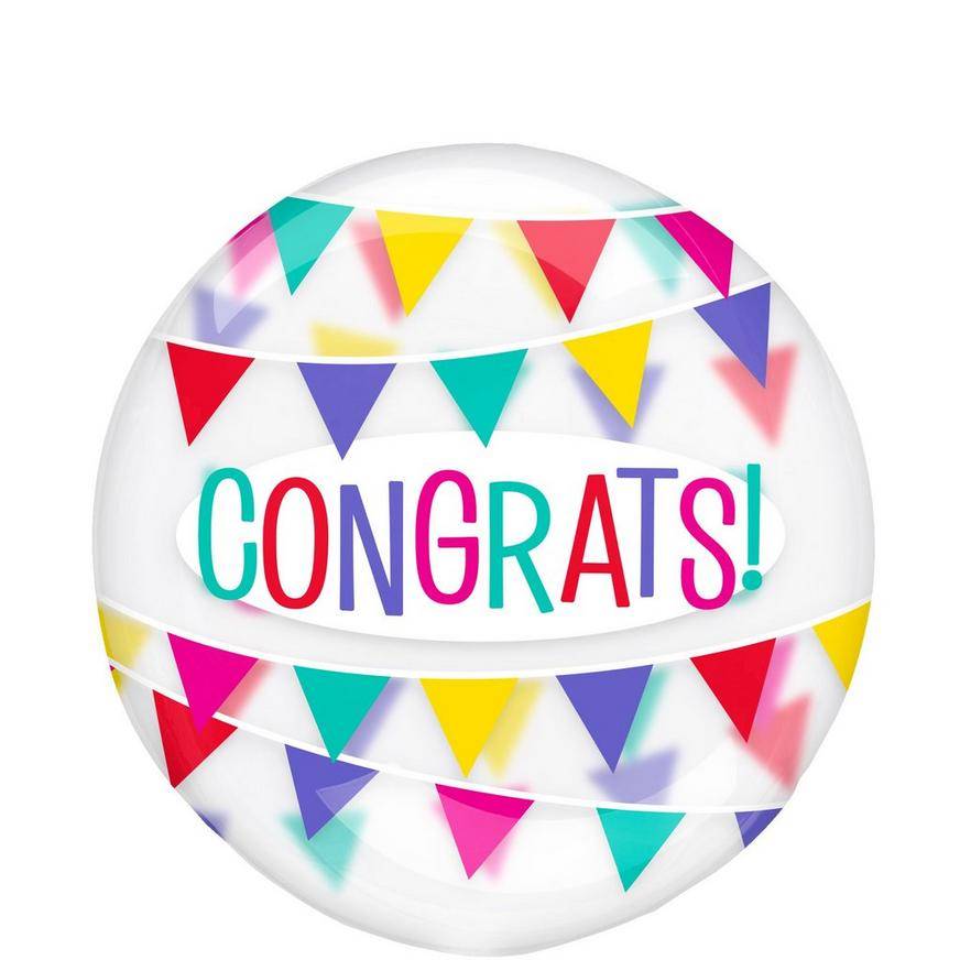 Party City Congrats Banner Clearz (multi)