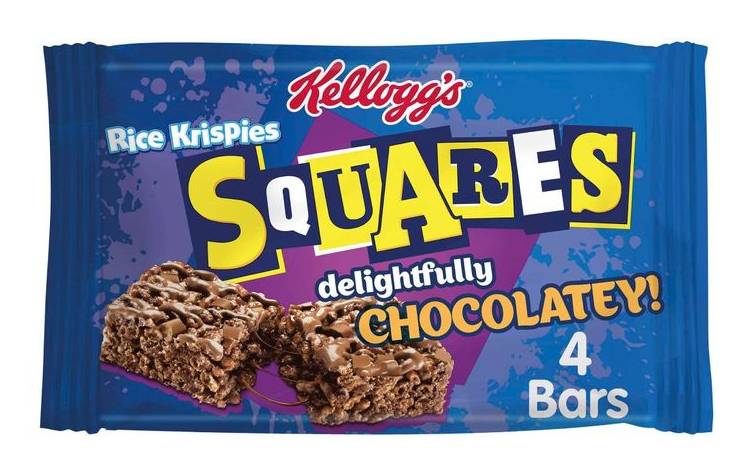 Kellogg's Squares Rice Krispies Totally Chocolatey Bars 4 X 36g (144G) (369785)