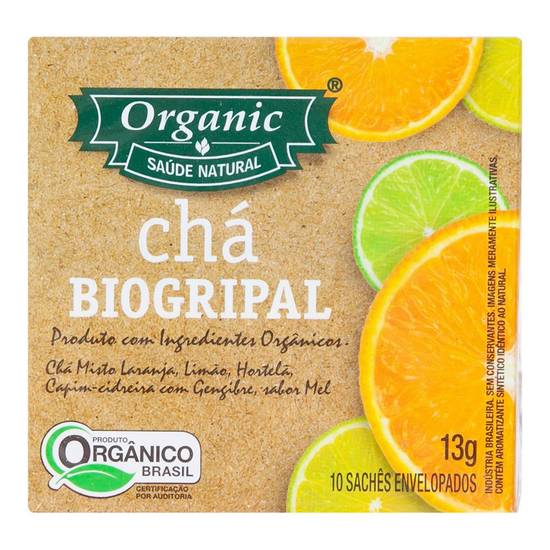 Organic saúde natural chá misto biogripal orgânico (13g), Delivery Near  You