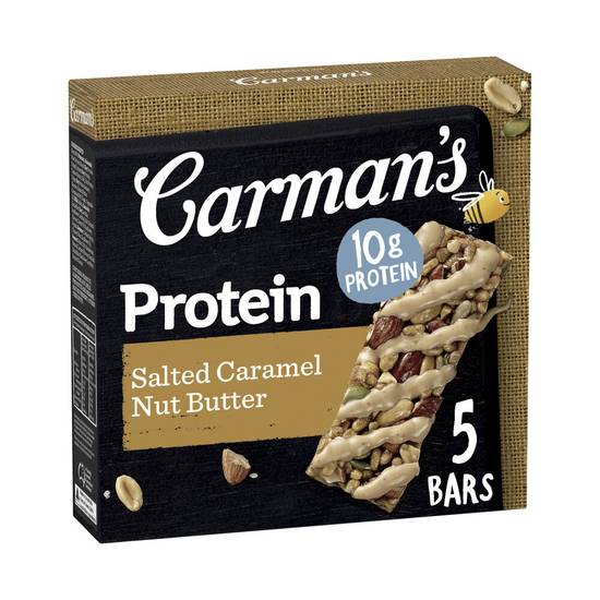 Carman's Salted Caramel Nut Butter Gourmet Protein Bars 5 pack 200 gram